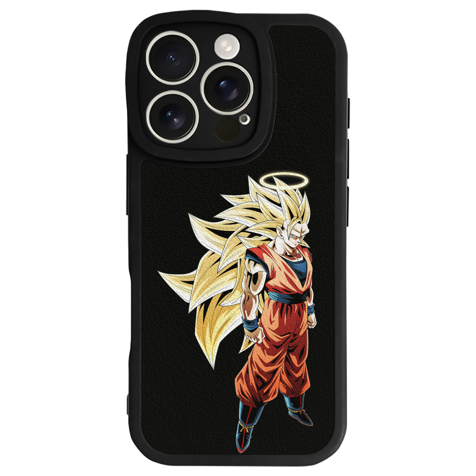 （画像用） ドラゴンボール 孫悟空（そん ごくう）Son Goku カカロット DRAGON BALL Kakarotto 【iPhone 16シリーズ対応】シリコンスマホケース（レザー調） 材質：シリコン